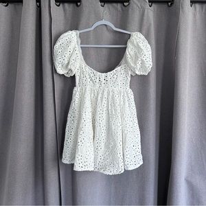 NWT for Love and Lemons Becca Mini Dress; size extra small